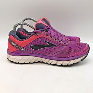 Brooks Ghost 9 Running Shoes 1202251B563 Women's 8.5 Purple Pink Lace Up Sneaker